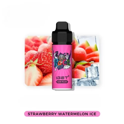 ストロベリー・スイカ (Strawberry Watermelon Ice) - IGET Bar Plus 6000 Puffs