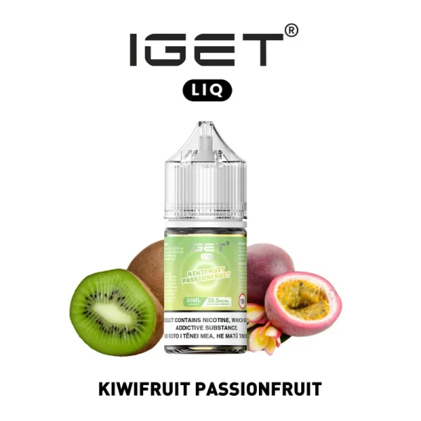 IGET LIQ - キウイ＆パッションフルーツ (KIWIFRUIT PASSIONFRUIT) Refill E-Liquid 30ml