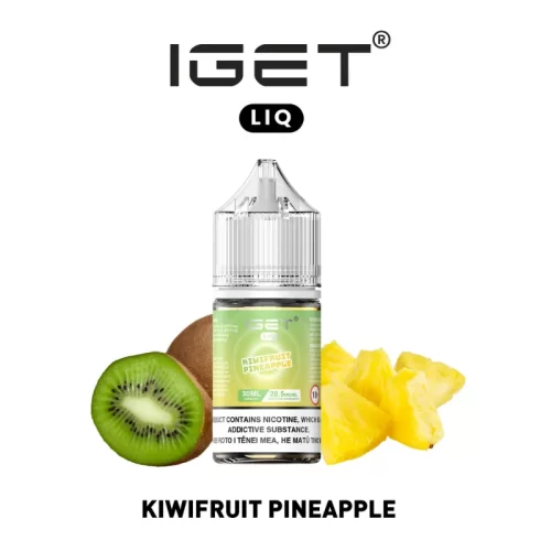 IGET LIQ - キウイ＆パイナップル (KIWIFRUIT PINEAPPLE) Refill E-Liquid 30ml