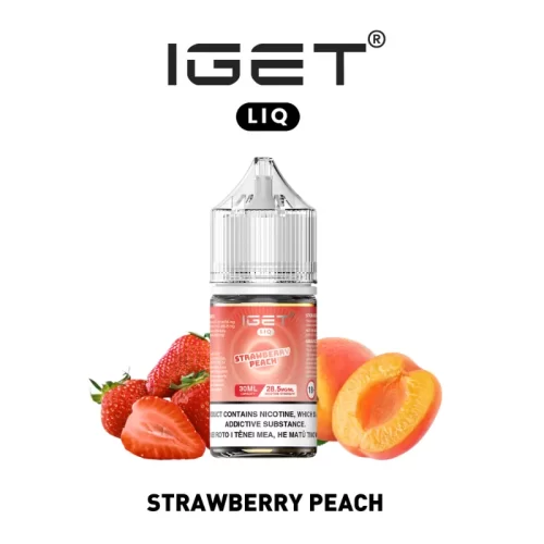 IGET LIQ - IGET LIQ - ストロベリー＆ピーチ (STRAWBERRY PEACH) Refill E-Liquid 30ml