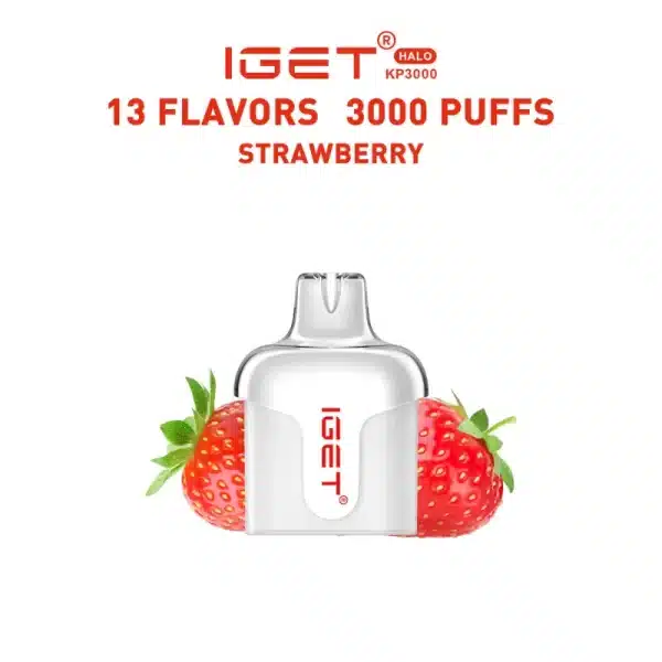 ストロベリー (Strawberry) – IGET Halo Pod 3000 Puffs