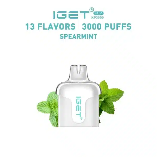 スペアミント (Spearmint) – IGET Halo Pod 3000 Puffs