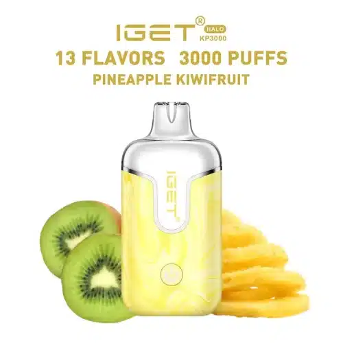 パイナップル・キウイフルーツ (Pineapple Kiwifruit) – IGET Halo Vape Kit 3000 Puffs