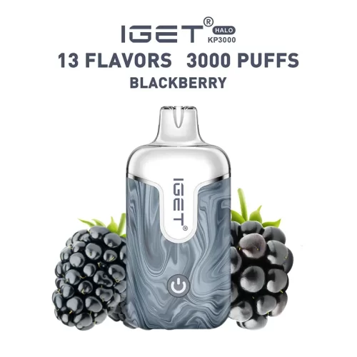 ブラックベリー (Blackberry) – IGET Halo Vape Kit 3000 Puffs