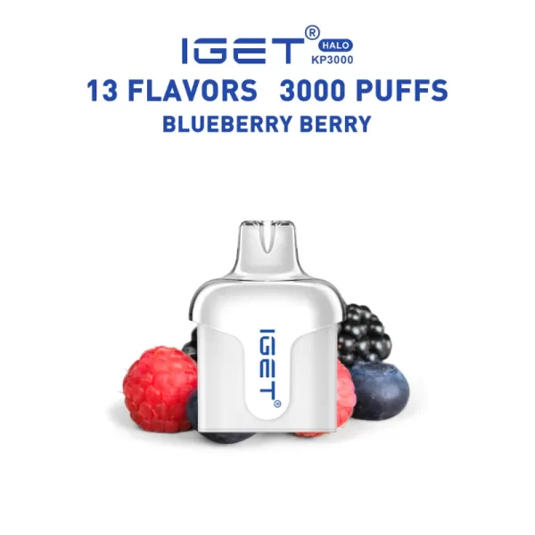 ブルーベリーベリー (Blueberry Berry) – IGET Halo Pod 3000 Puffs