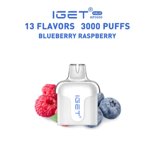 ブルーベリーラズベリー (Blueberry Raspberry) – IGET Halo Pod 3000 Puffs